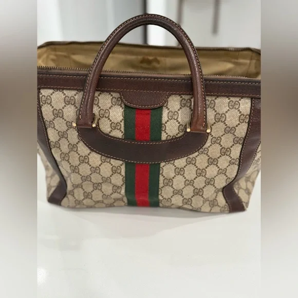 Gucci Vintage “Boston Tote”. - Picture 12 of 17